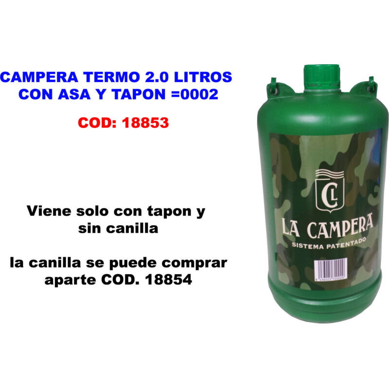 Fplus - Campers Thermos 2,0 l avec poignée et bouchon 0002