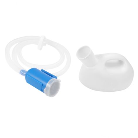 Bidon Urinaire Portable 2000ML Anti-Fuites avec Tuyau pour Hommes et Enfants