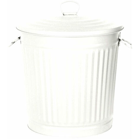 Bidone 35 litri bianco