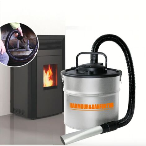 Aspiracenere soffiatore Italo per stufa a pellet e caminetto da 800 watt 15  litri