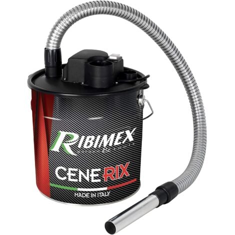 RIBITECH Bidone Aspiracenere Ribimex Cenerix 800W elettrico