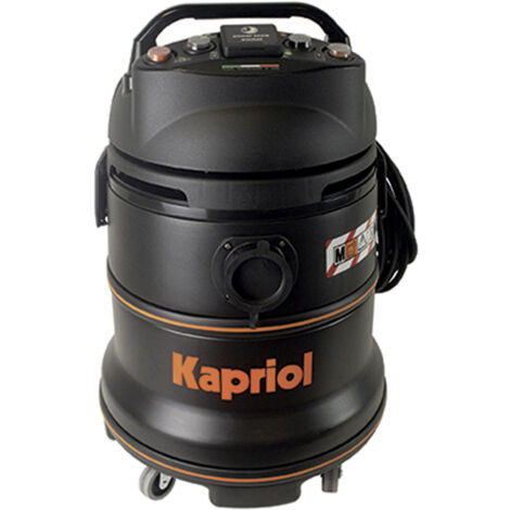 BIDONE ASPIRATORE ASPIRAPOLVERE ASPIRALIQUIDI DUSTY 50L/s 1000W VOL.35Lt KAPRIOL