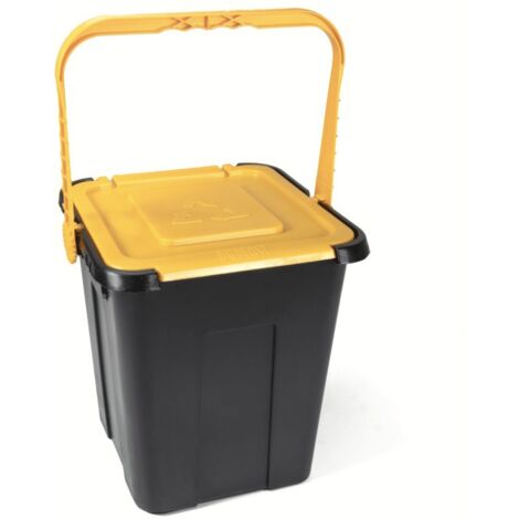 Bidone bidoncino pattumiera plastica raccolta differenziata rifiuti giallo 20 lt 076du