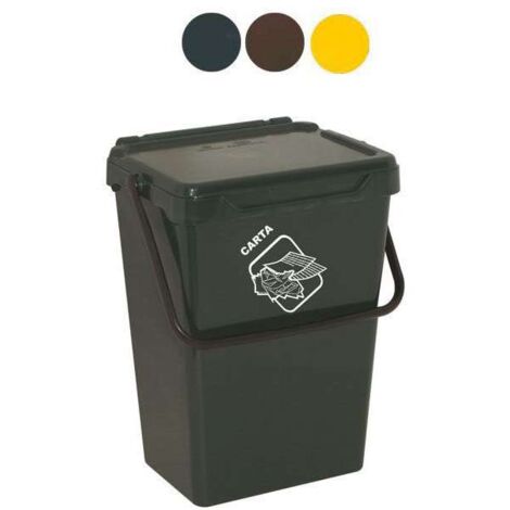 Bidone Biosystem Marrone L 35 Cm 36X40 H 42