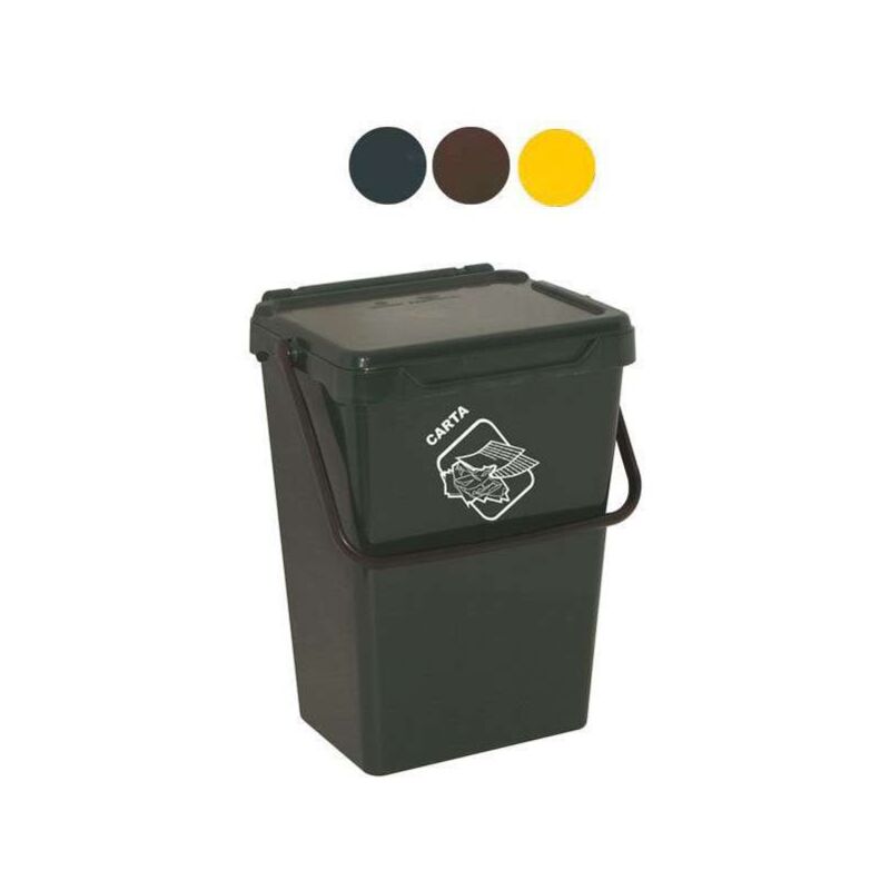 Bidone Biosystem Verde L 35 Cm 36x40 H 42