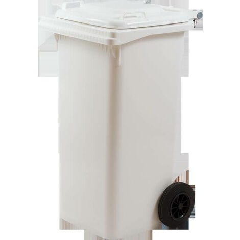 BIDONE CON ANELLO LT.120 BIANCO CM 57X50X95 H