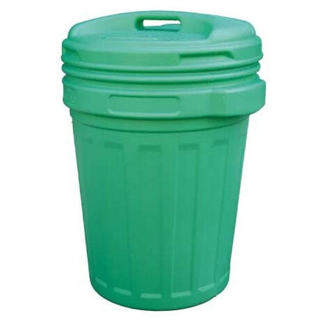 Bidone con Coperchio a Vite e Chiusura Ermetica Verde 70 lt