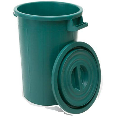 BIDONE CON COPERCHIO LT.120 VERDE