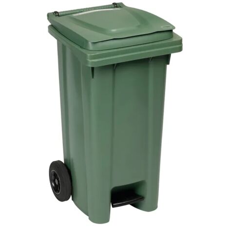 Bidone con Pedale 120 Vrd 55X50 h 94 Stefanplast