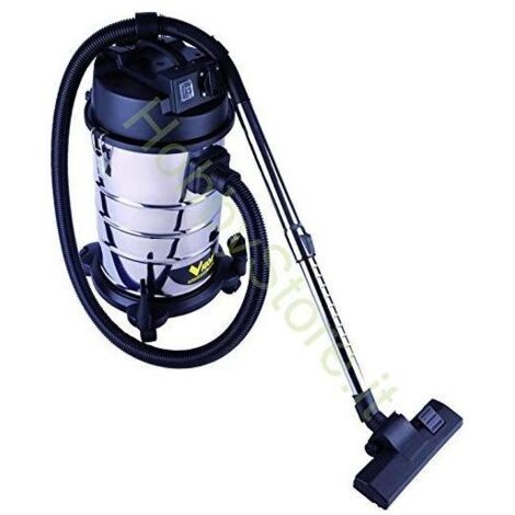 Bidone Idrospiratore Vigor Vba-30L Inox Watt 1200 con presa elettroutensili