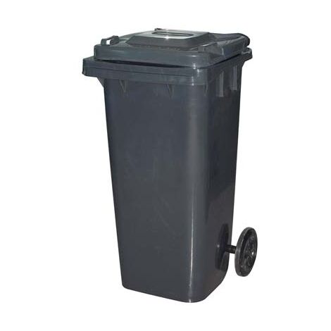 BIDONE IMMONDIZIA GREEN 120 + RUOTE ICS  GRIGIO LT 120 CM 55X50 H.CM 94