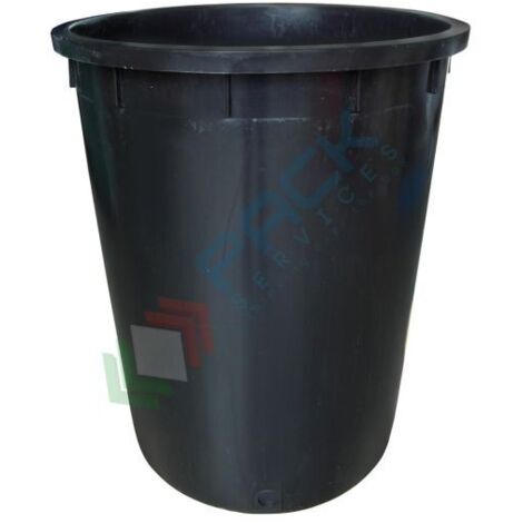 Bidone industriale 200 litri - Nero - Mobil Plastic