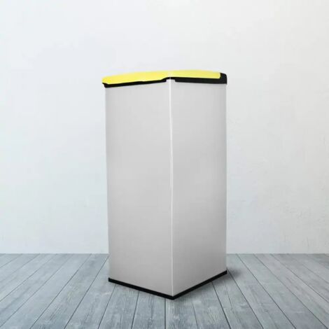 Bidone Pattumiera Raccolta Differenziata Spazzatura Immondizia Mongardi Giallo