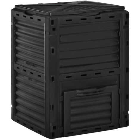 BIDONE PER COMPOSTAGGIO DA 300LT IN COLORE NERO
