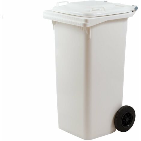 Bidone per raccolta differenziata 240Lt ICS -  White