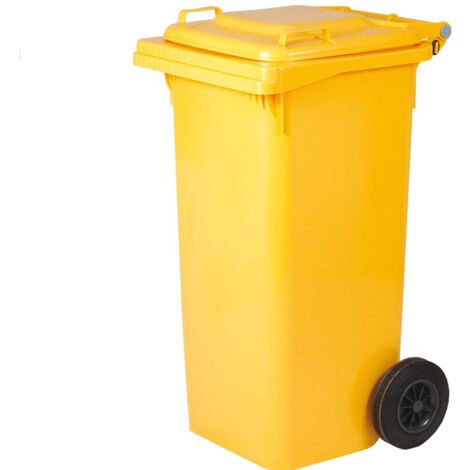 Bidone per raccolta differenziata 240Lt ICS -  Yellow