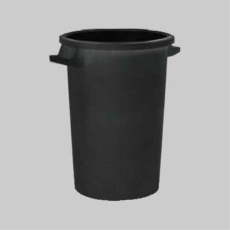 Bidone per rifiuti nero 75 lt - ø 44x60 h