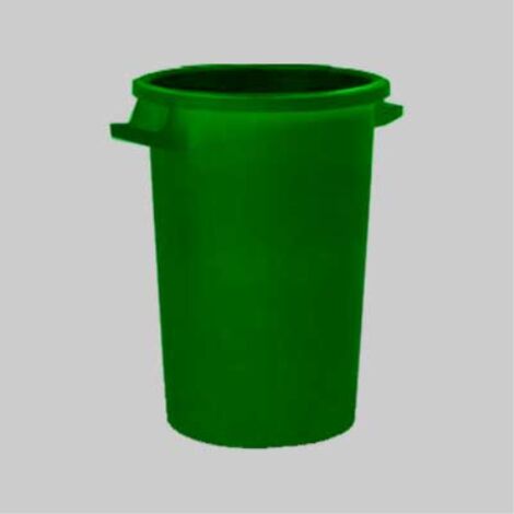 Bidone per rifiuti verde 50 lt - ø 40x47,5h