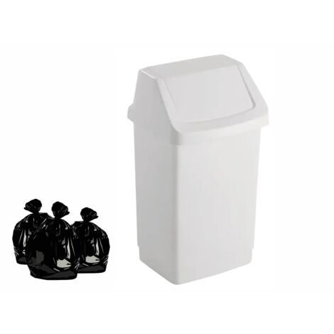 Bidone Ribaltabile Curver 15 L Bianco