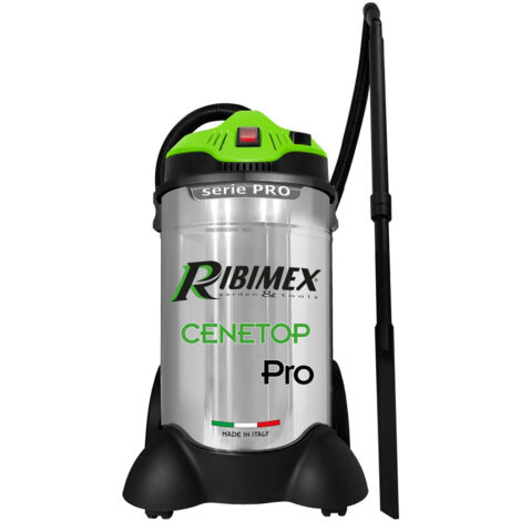 BIDONE SECCHIO ASPIRACENERE POLVERE ELETTRICO 30Lt 1200W CENETOP PRO RIBIMEX