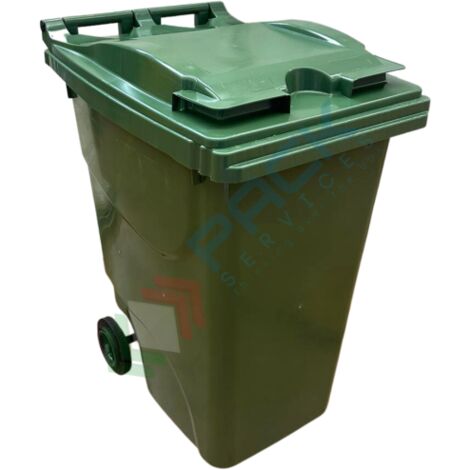 Bidoni spazzatura per la raccolta differenziata rifiuti, capacità 360 Lt, certificati UNI EN 840