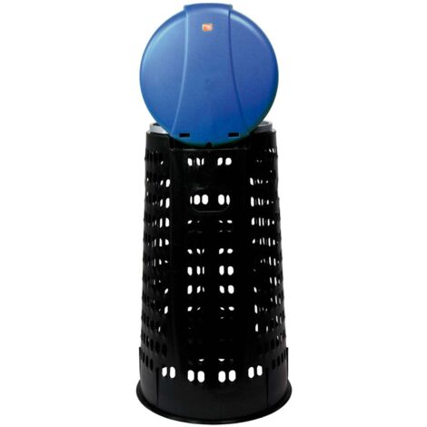 Bidone trespolo con coperchio per raccolta differenziata Tata Ics -  Blue