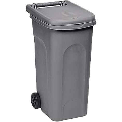 Bidone Urban Con Ruote 80Lt Grigio