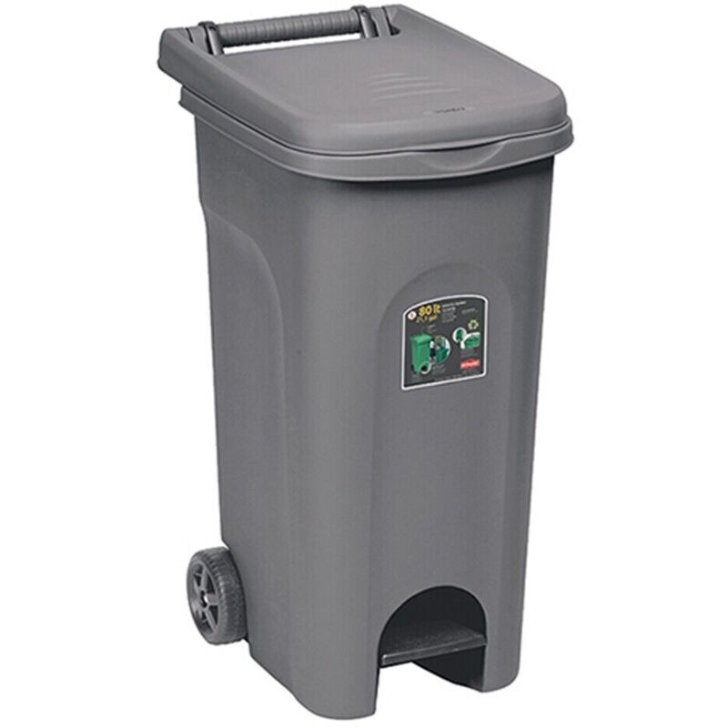 Bidone Urban Quadro C pedale Grigio L 80 Stefanpl