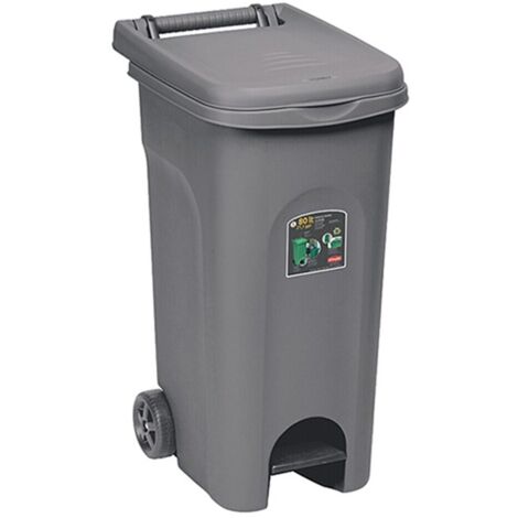 Bidone Urban Quadro C/Pedale Grigio  L 80 Stefanpl