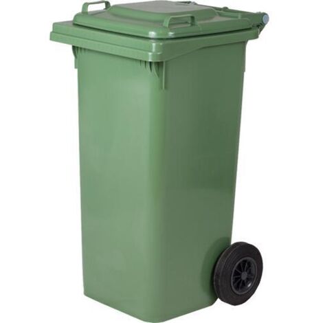 BIDONE X RIFIUTI C/RUOTE 120LT VERDE