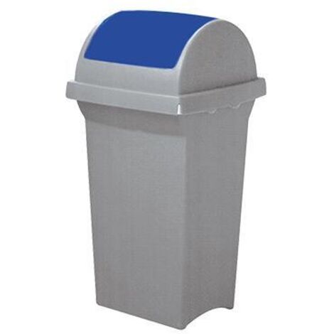 BIDONI BASCULANTI BLU BIDONE PATTUMIERA PER FIFIUTI LT.50 CM.L43xP39xH76