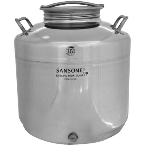 1PZ CONTENITORE ACCIAIO INOX SALDATO LT.30