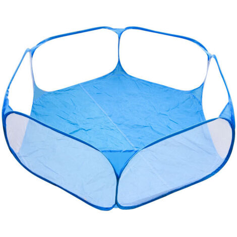 Biegsames und tragbares Paket für kleine Tiere (blau) mit Beutel