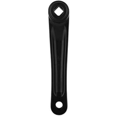 Biela de Bicicleta de 170mm, Aleación de Aluminio, Izquierda Monoplato, Accesorio de Reemplazo para Bicicleta de Carretera o Montaña (Negro)