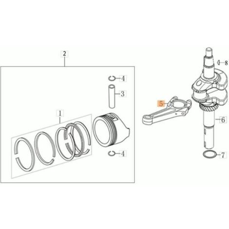 BIELLE COMPLÈTE ORIGINALE EMAK L66151600