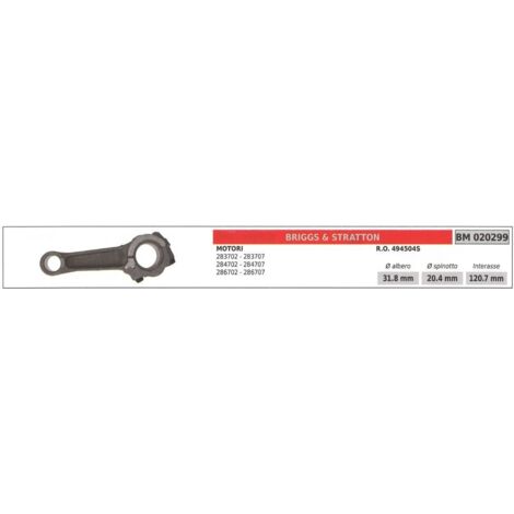 Bielle de raccordement moteur B&S tondeuse 283702 283707 020299