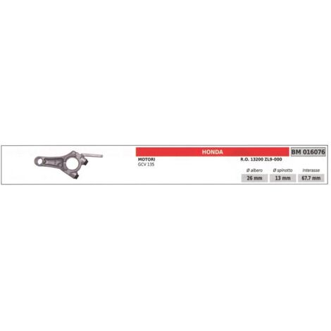 Bielle HONDA tondeuse GCV 135 016076 13200 ZL9-000