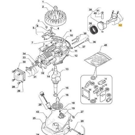 BIELLE MOTEUR ORIGINAL STIGA - 118551487/0