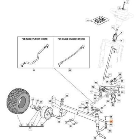 BIELLETTE DE DIRECTION EMAK D'ORIGINE G325840029E0