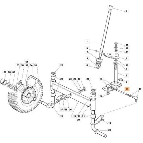 BIELLETTE DE DIRECTION EMAK D'ORIGINE G384840051E0