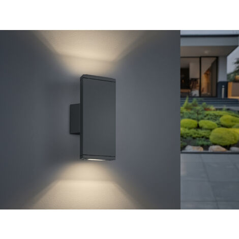 Biemission Wandleuchte für den Außenbereich Colorado Led IP54 Anthrazit Trio Beleuchtung