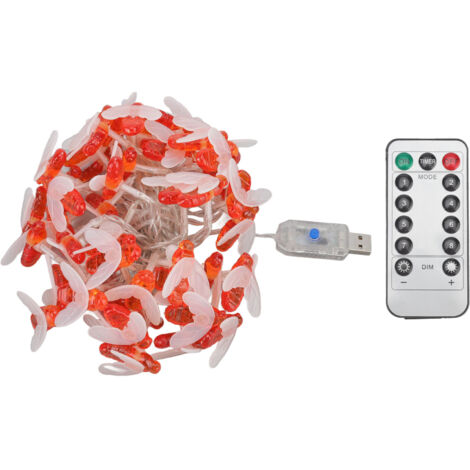 Bienenförmige LED-Lichterkette, USB-betrieben, wasserdicht, mit Fernbedienung für die Weihnachtsdekoration