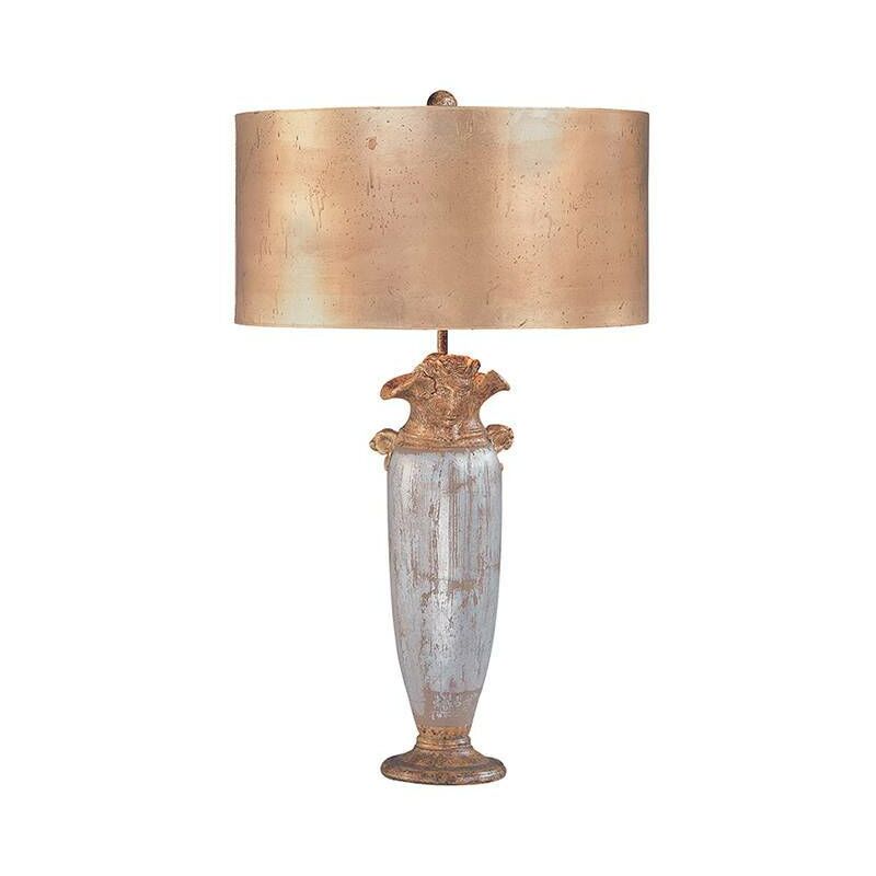 Elstead Lighting - Elstead Bienville - 1 Light Table Lamp Gold, Silver, E27