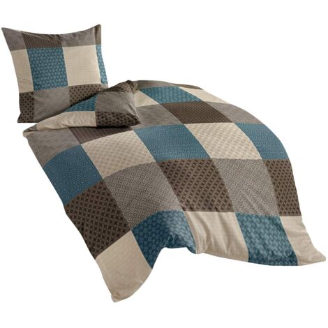 Bierbaum Biancheria da letto 6277 in pregiato castoro, prodotta in Germania, moka 04, 135 x 200 cm