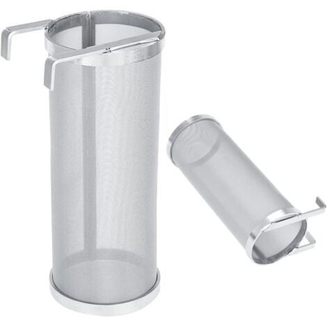 Bierfilter aus Edelstahl (300 Mikron) mit Haken, Sieb für Craft-Hopfen, Zubehör für Hobbybrauer