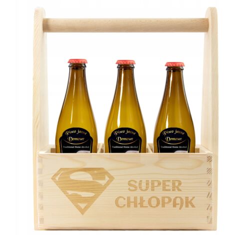 Bierkiste aus Holz als Geburtstagsgeschenk