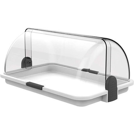 BIESSE vetrina da banco doppia apertura 38 x 26 x 17cm da esposizione cornetti brioches dolci contenitore bar