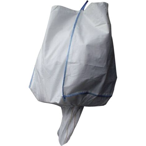 Big bag avec goulotte de vidange 970 L – Dimensions 90 x 90 x 120 cm – Polypropylène blanc – 4 sangles de levage – 50098 – Berger & Schröter