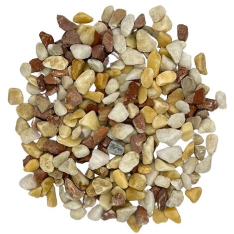 Big Bag de 0,75m³ (+/- 1000 Kg) Galet Brisa de Pierre Naturelle Rouge, Blanche et Jaune Ø 4/8 mm - Livraison PREMIUM