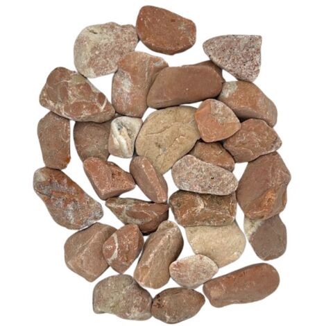 Big Bag de 0,75m³ (+/- 1000 Kg) Galet Silico-Calcaire Rouge Ø 12/18 mm - Livraison PREMIUM